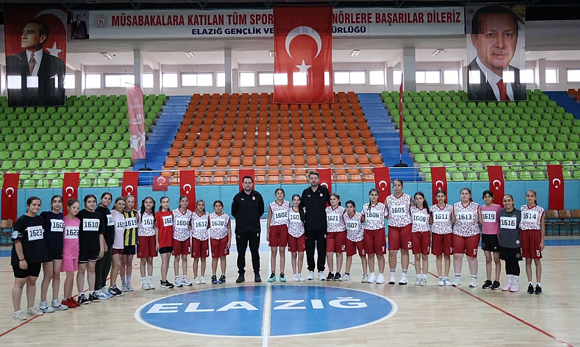 12 Dev Adam Basketbol Okulları İl Seçmeleri Elazığ'da gerçekleştirildi