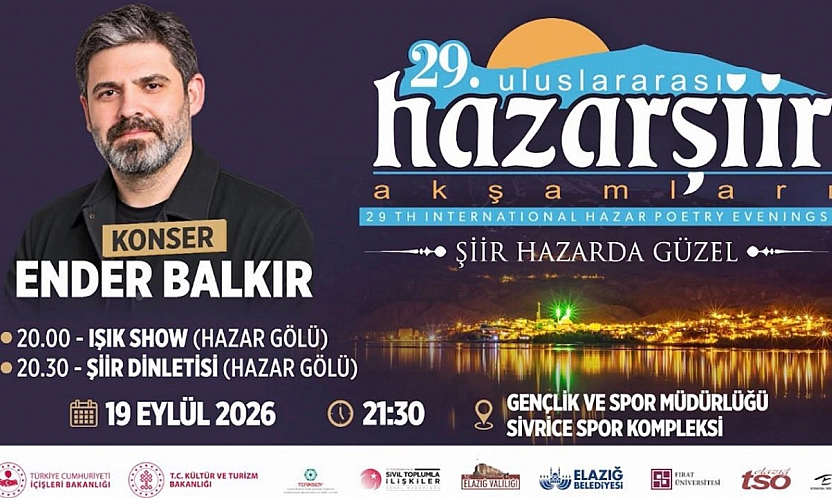29. Uluslararası Hazar Şiir Akşamları başlıyor