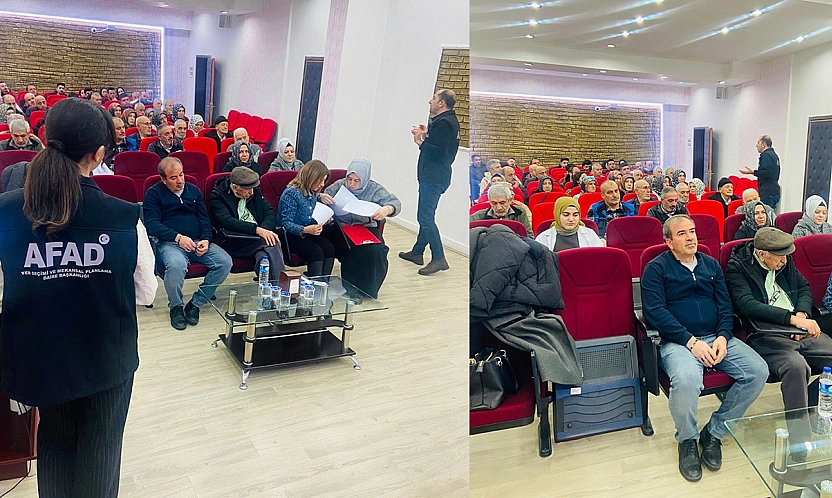 AFAD'dan Elazığ'daki huzurevinde afet farkındalık eğitimi