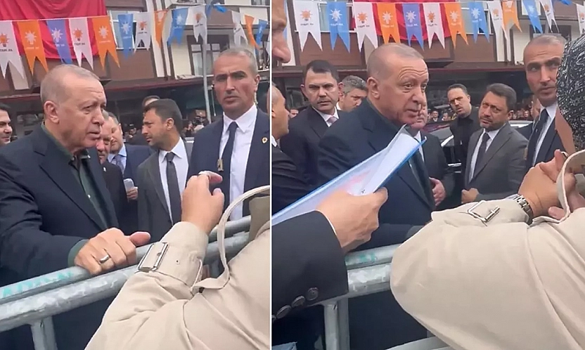 Atanamayan öğretmen yaşadıklarını Cumhurbaşkanı Erdoğan'a gözyaşları içinde anlattı