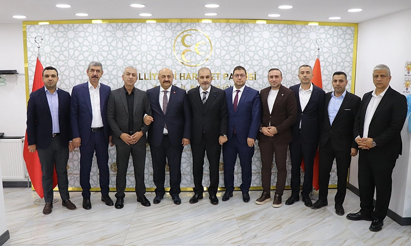 Başkan Alan'dan MHP İl Başkanı Oğuzhan Demir'e hayırlı olsun ziyareti