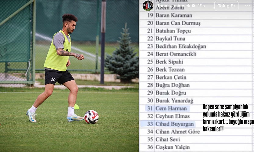 Beykan Şimşek'ten sert tepki: 'O maçın hakemleri!'