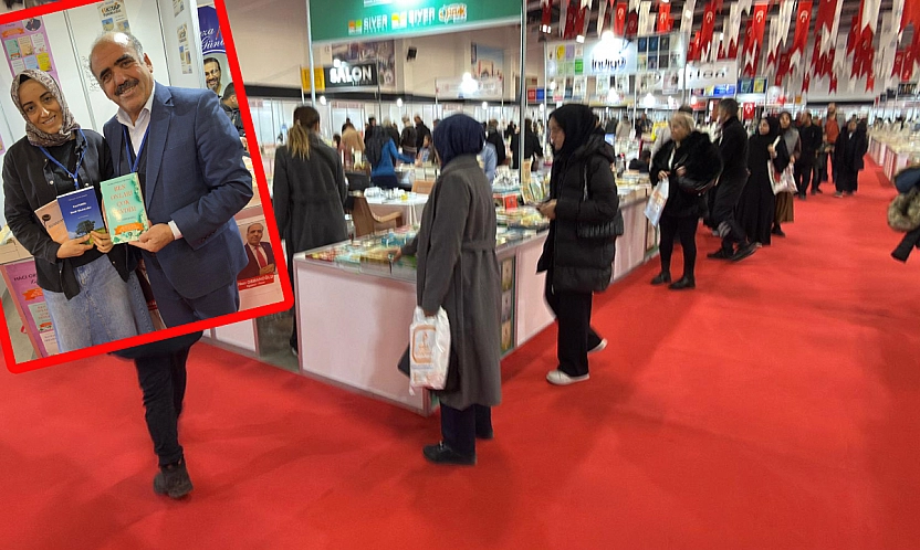 Elazığ 6. Kitap Fuarı'nda amca–yeğen aynı stantta buluştu