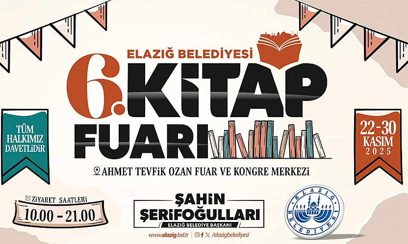 Elazığ Belediyesi 6. Kitap fuarı başlıyor