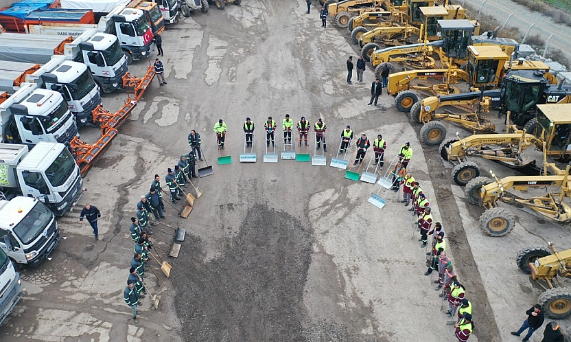 Elazığ Belediyesi kar yağışına hazır