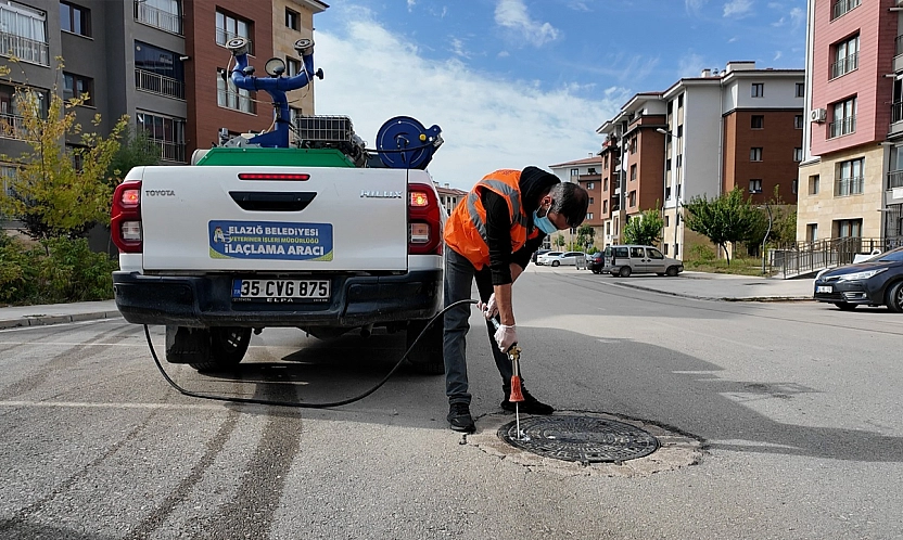 Elazığ Belediyesi'nden 12 ay kesintisiz larva mücadelesi