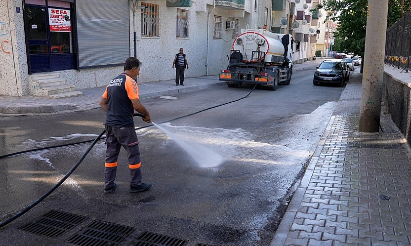 Elazığ Belediyesi'nden Olgunlar Mahallesi'nde kapsamlı temizlik