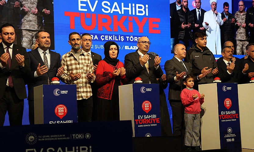 Elazığ'da 3 bin 825 konutun kurası çekildi