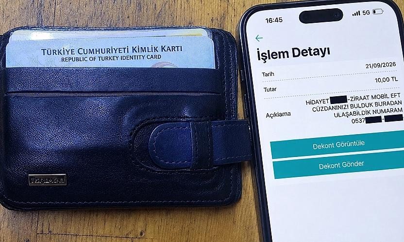 Elazığ'da akıllıca yöntem: Cüzdan sahibine 10 TL göndererek ulaştı