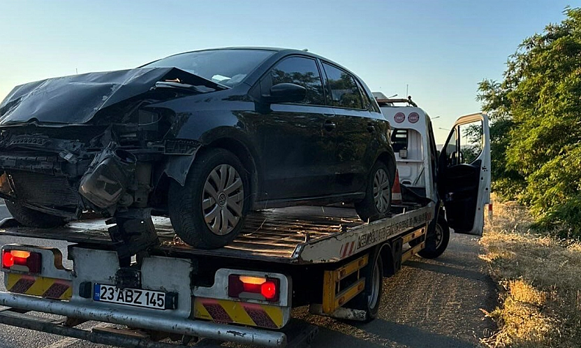 Elazığ'da araç takla attı: 1 Yaralı