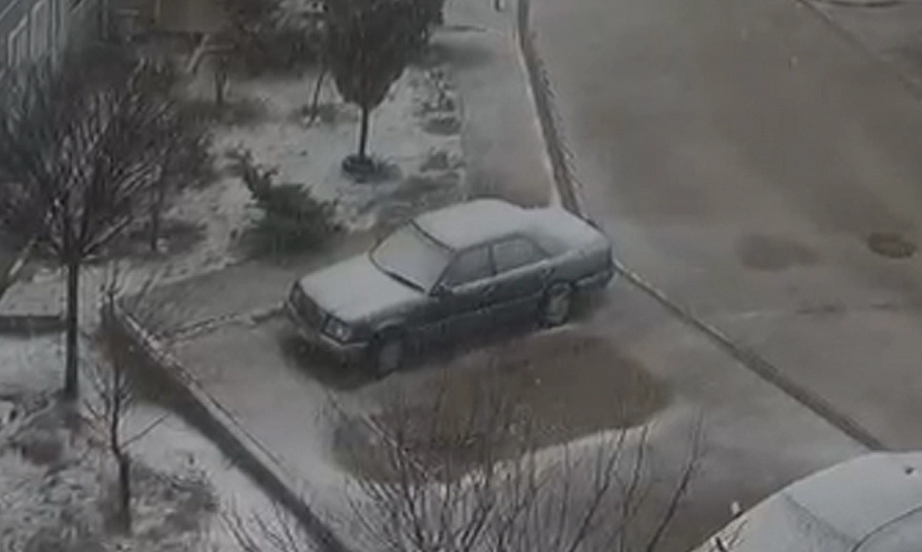 Elazığ'da beklenen kar yağışı başladı