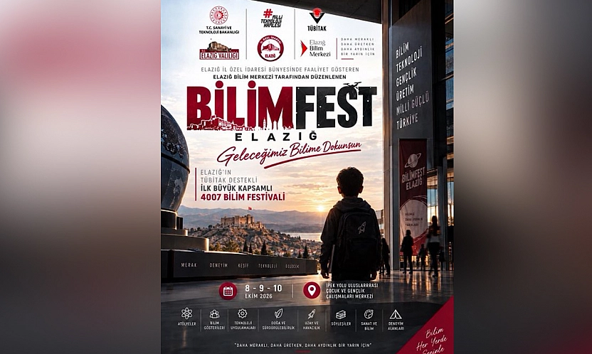 Elazığ'da bilim ve teknoloji şöleni: BİLİMFEST kapılarını açıyor