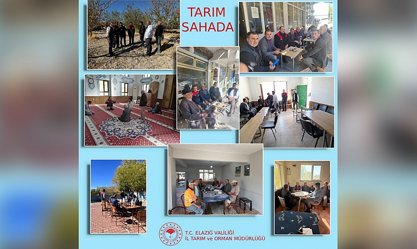 Elazığ'da Cuma buluşmaları sahada devam ediyor: Üreticiyle bilim el ele