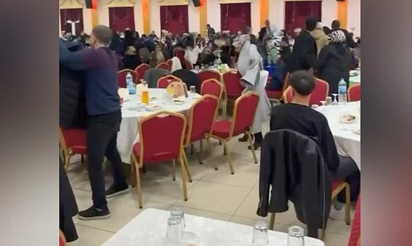 Elazığ'da düğünde deprem paniği