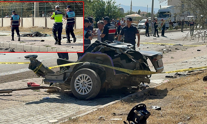 Elazığ'da facia otomobil ikiye bölündü! 2 ölü, 2 yaralı