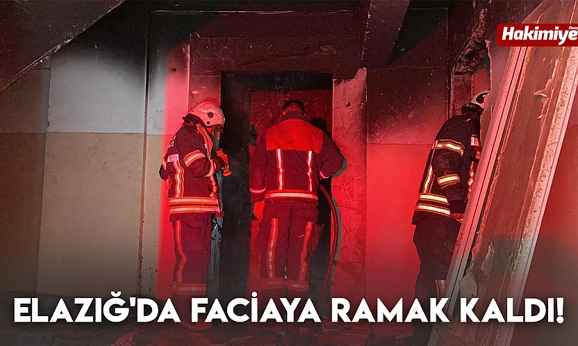 Elazığ'da faciaya ramak kaldı!
