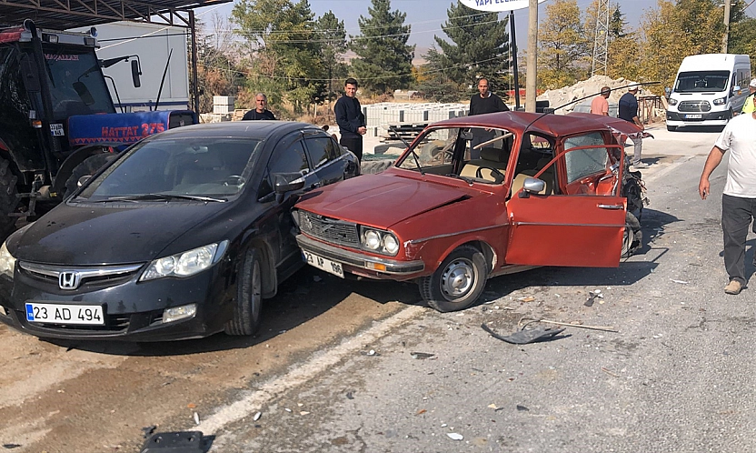 Elazığ'da feci kaza: 1 ölü
