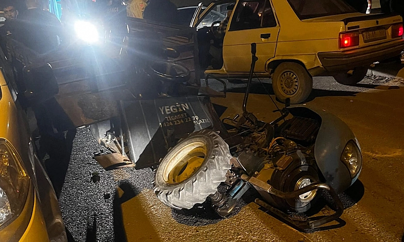 Elazığ'da feci kaza: 3 yaralı