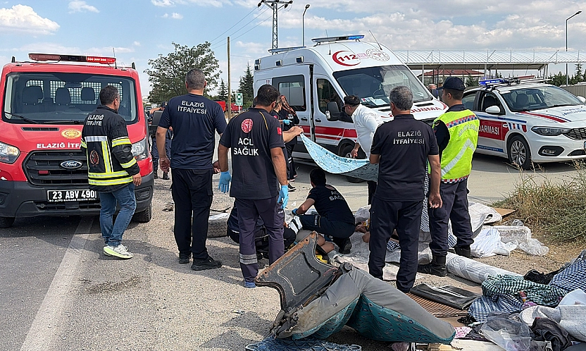 Elazığ'da feci kaza! 7 yaralı
