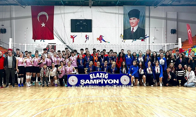 Elazığ'da Gençler A Voleybol İl Birinciliği sona erdi