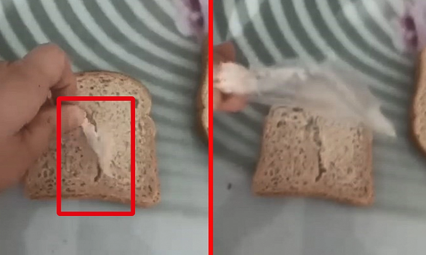 Elazığ'da gıda skandalı: Ekmeğin içindeki poşet şaşırttı