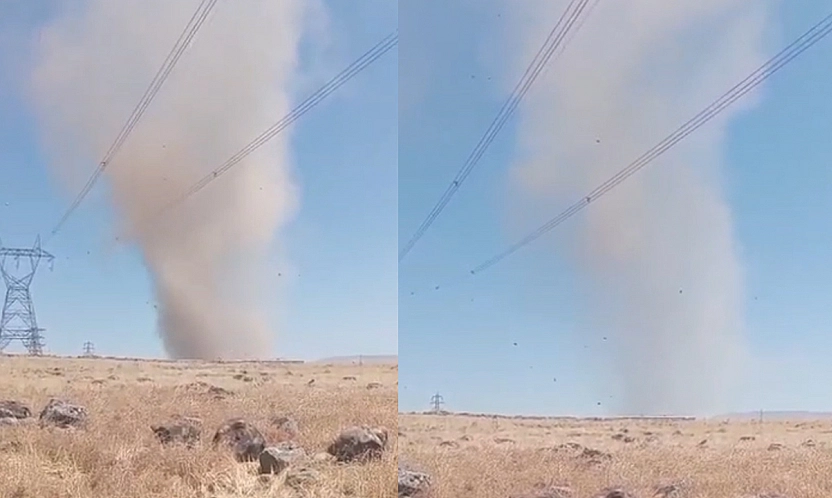 Elazığ'da hortum paniğe neden oldu!