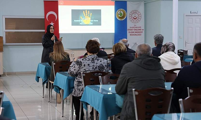 Elazığ'da Kadına Yönelik Şiddetle Mücadelede farkındalık çalışmaları sürüyor