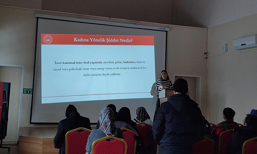 Elazığ'da Kadına Yönelik Şiddetle Mücadele kapsamında personele farkındalık eğitimi