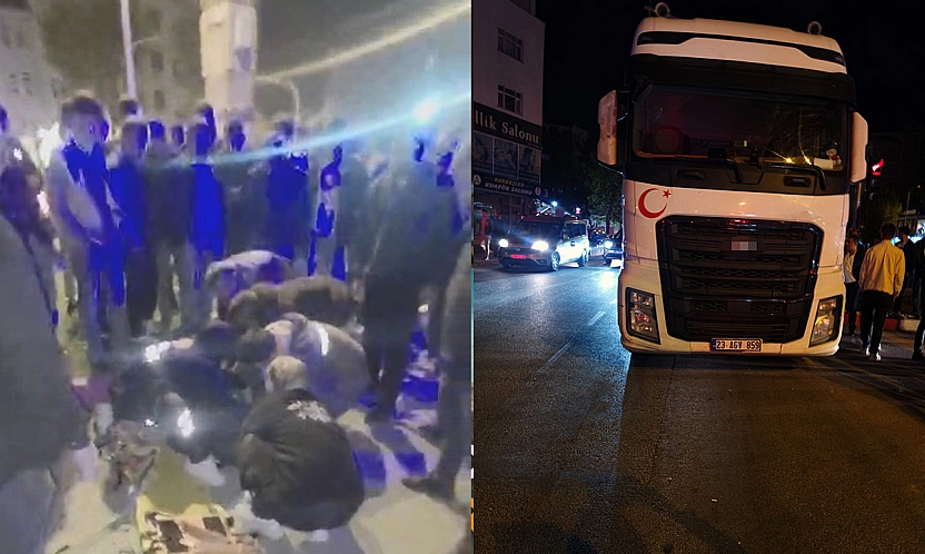 Elazığ'da kamyonun çarptığı genç ağır yaralandı