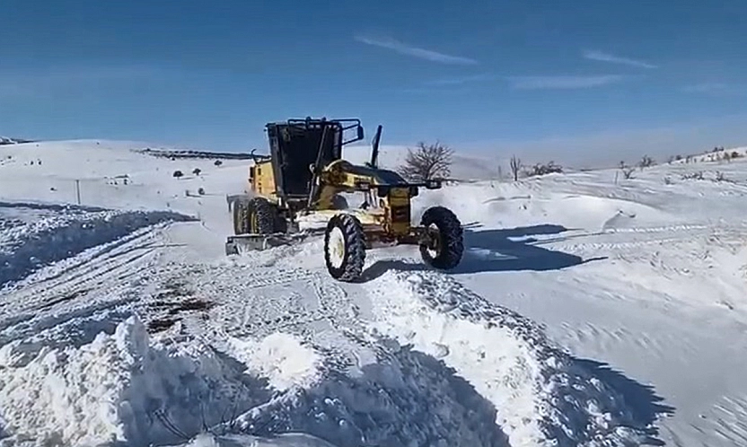 Elazığ'da kar yağışı: 182 köy yolu ulaşıma kapandı