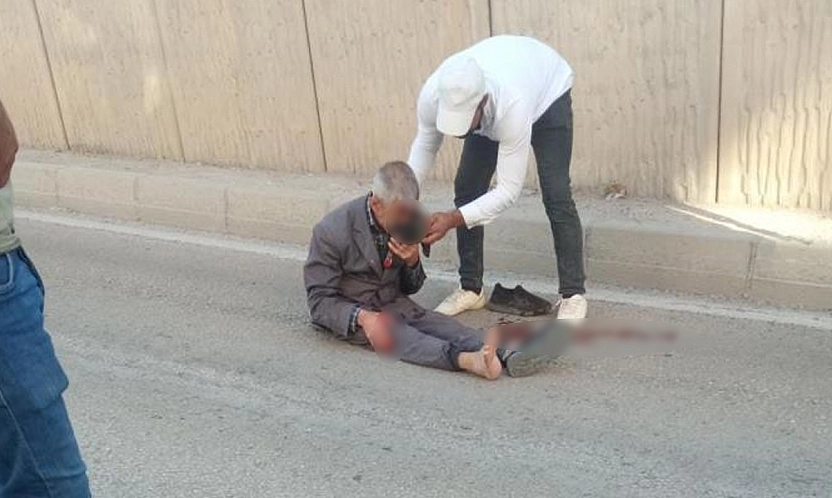 Elazığ'da katlı kavşaktan düşen yaşlı adam yaralandı