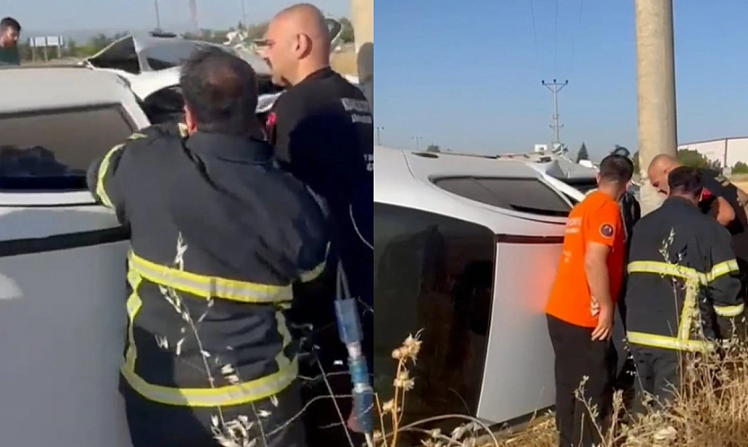 Elazığ'da korkutan kaza: 2 yaralı