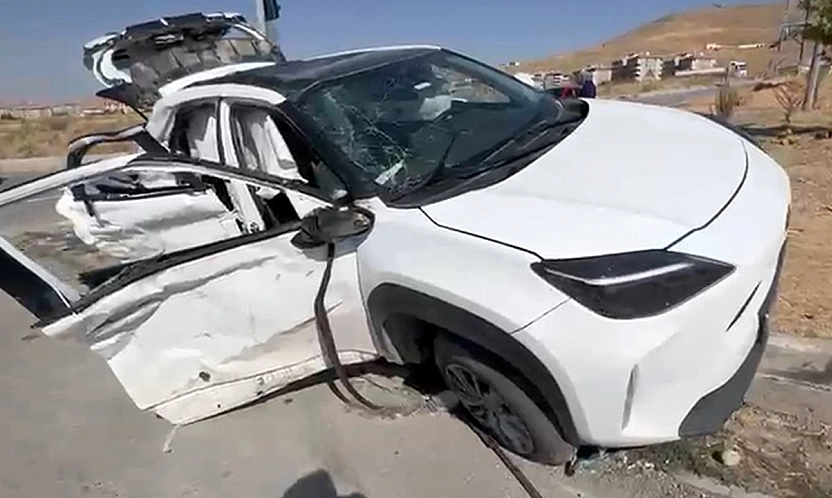 Elazığ'da korkutan kaza! 4 yaralı