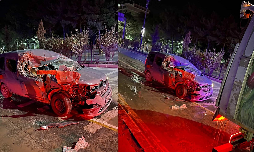 Elazığ'da korkutan kaza