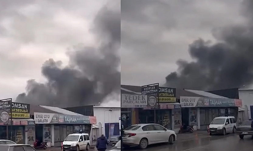 Elazığ'da korkutan yangın!