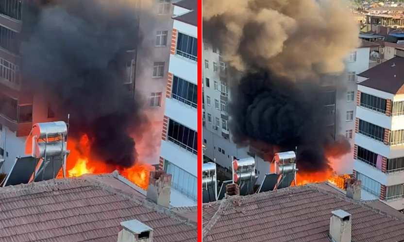 Elazığ'da korkutan yangın
