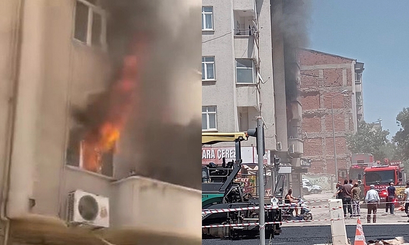 Elazığ'da korkutan yangın!