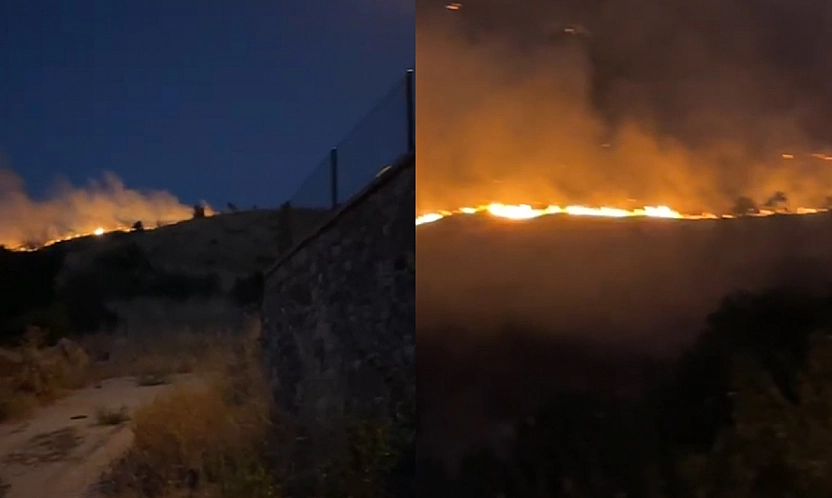 Elazığ'da korkutan yangın!