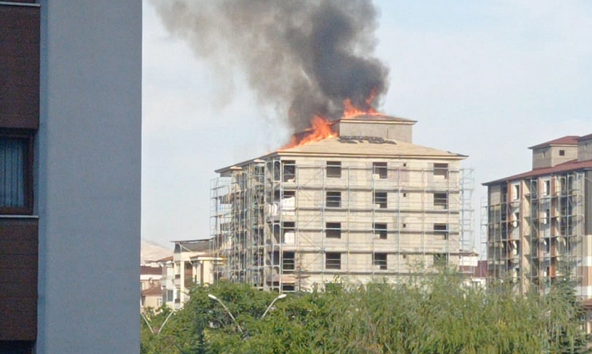Elazığ'da korkutan yangın