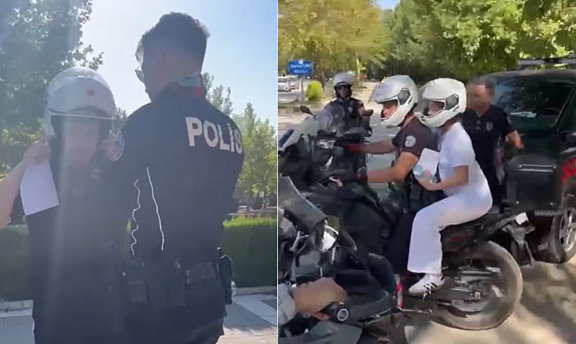 Elazığ'da KPSS telaşı: Sınava geç kaldılar, polis yetiştirdi