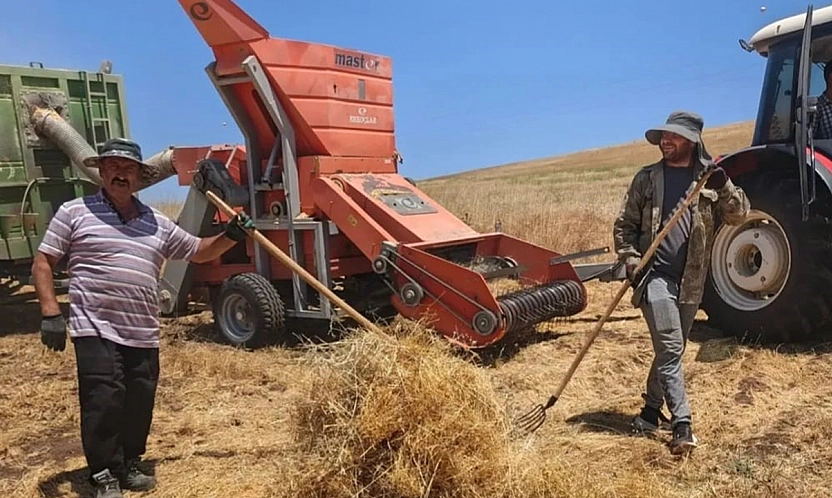 Elazığ'da mercimek hasadında teknik kontrol