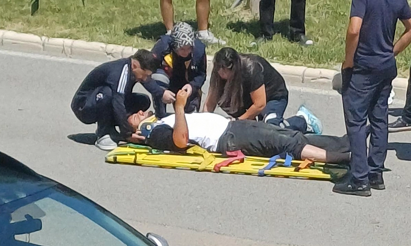 Elazığ'da motosiklet kazası!
