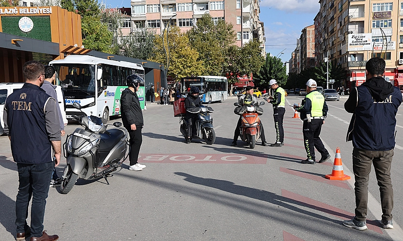 Elazığ'da motosiklet sürücülerine rekor ceza