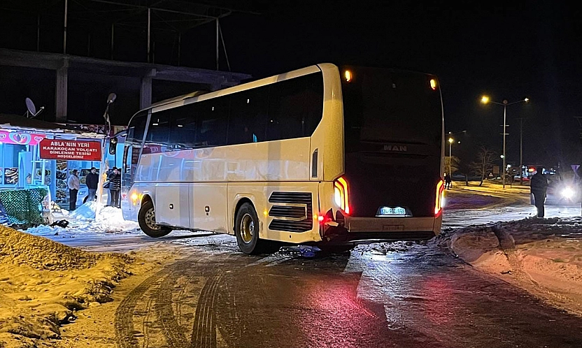 Elazığ'da otobüs facianın eşiğinden döndü