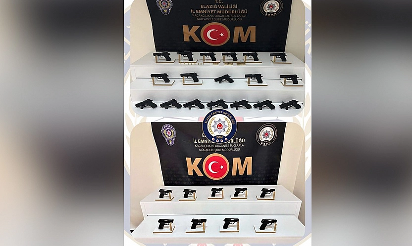 Elazığ'da silah ticaretine darbe: 28 ruhsatsız tabanca ele geçirildi