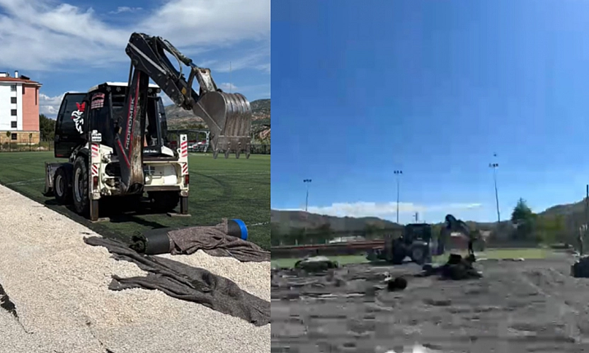 Elazığ'da spor sahaları yenileniyor