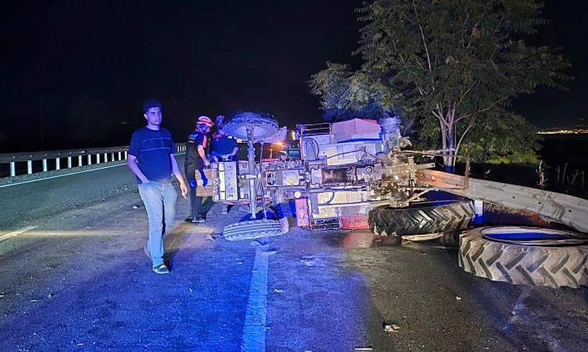 Elazığ'da traktör kazası: 1 yaralı