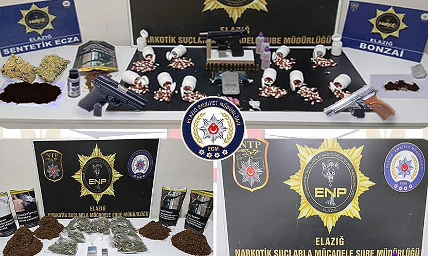 Elazığ'da uyuşturucu operasyonu: 19 tutuklama