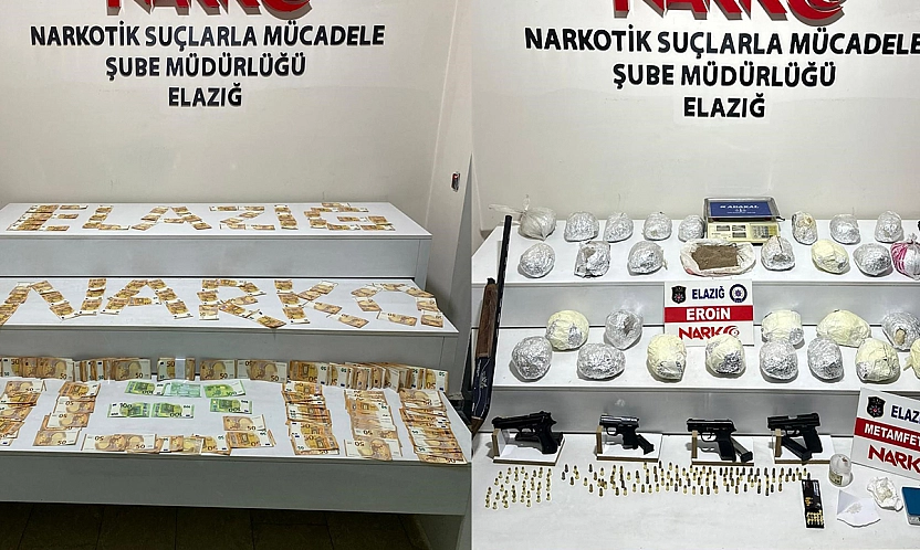Elazığ'da uyuşturucu operasyonu!