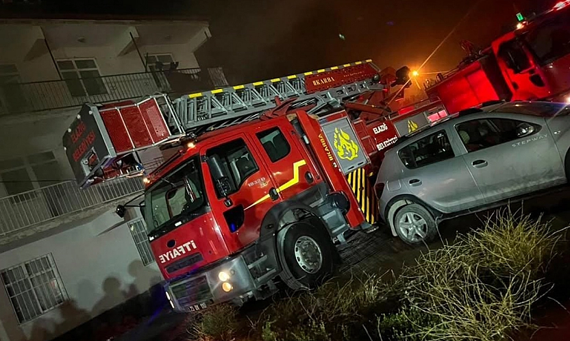 Elazığ'da yangın paniği: İtfaiye faciayı önledi